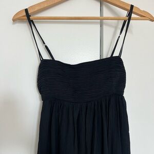 XS Abercrombie Black Babydoll Midi Dress